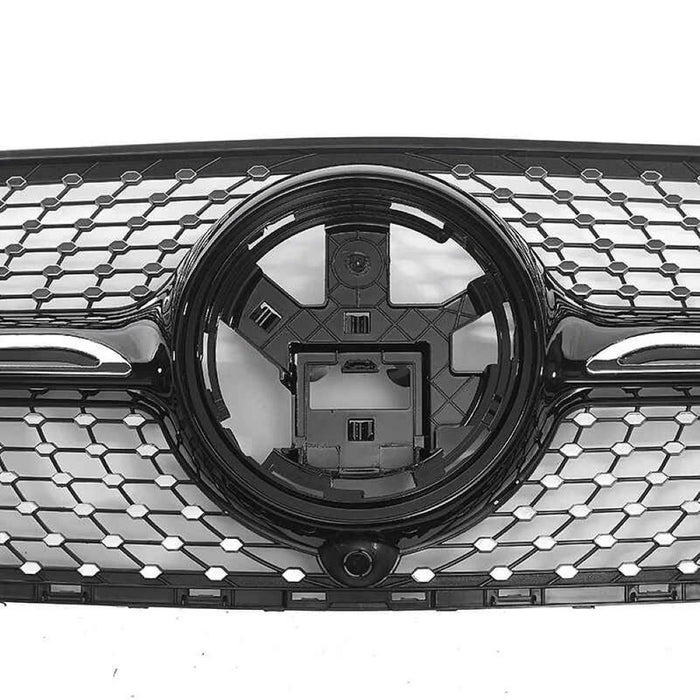 Car Craft Compatible With Mercedes Benz Gle W167 X167 Coupe Lci 2023+ Front Amg Bumper Show Grill Black CC-9674 - CAR CRAFT INDIA