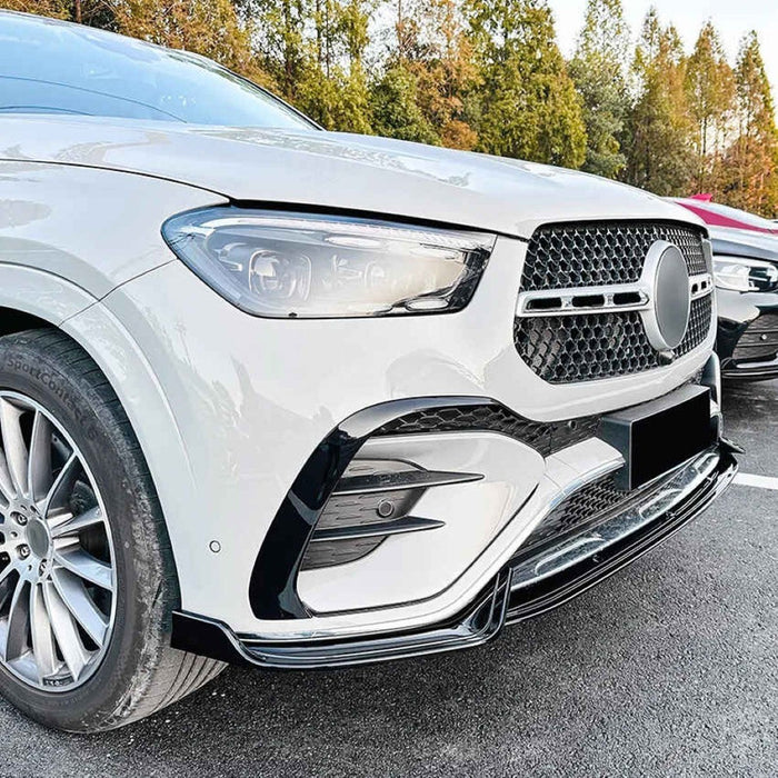 Car Craft Compatible With Mercedes Benz Gle W167 X167 Coupe Lci 2023+ Front Amg Bumper Show Grill Black CC-9674 - CAR CRAFT INDIA