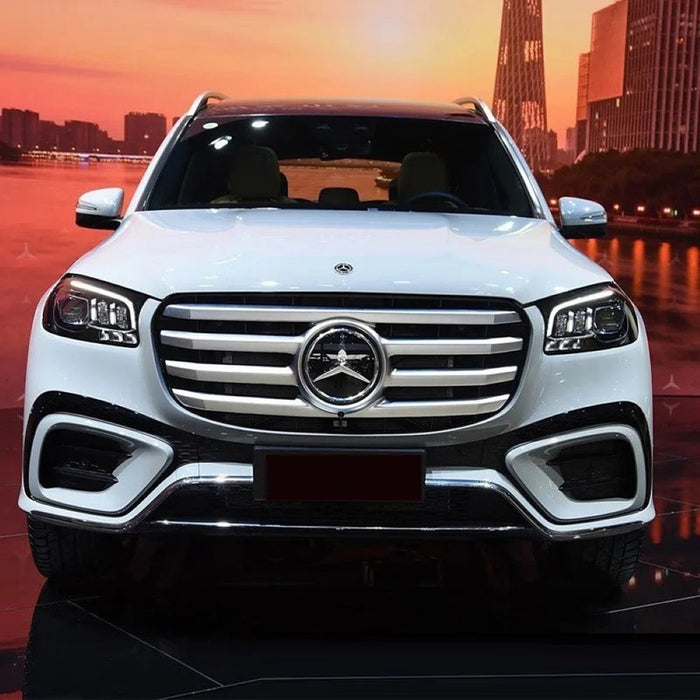 Car Craft Compatible With Mercedes Benz Gls Class W167 X167 2023-2026 Front Bumper Show Grill Standard Black CC-10560