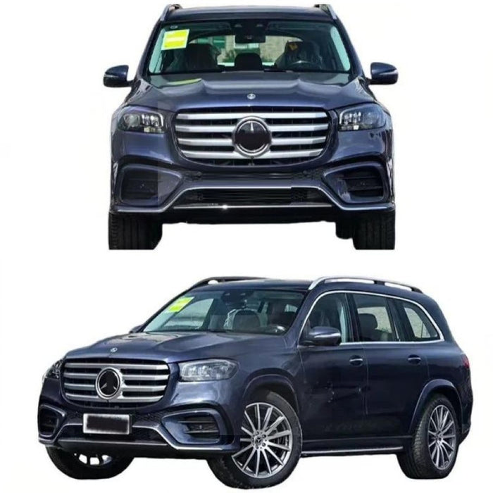 Car Craft Compatible With Mercedes Benz Gls Class W167 X167 2023-2026 Front Bumper Show Grill Standard Black CC-10560