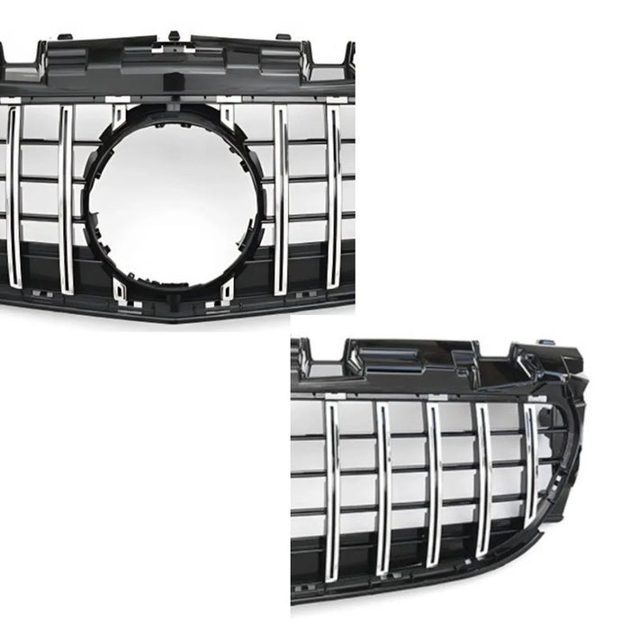 Car Craft Compatible With Mercedes Benz Slc W172 2016-2016 Front Bumper Show Grill Amg Gt Gtr Black CC-10933