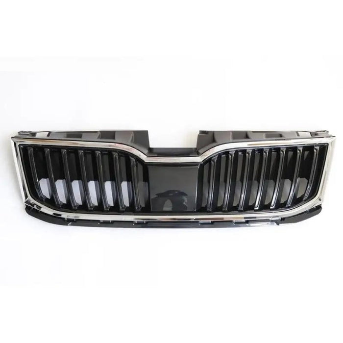 Car Craft Compatible With Skoda Octavia Iii 2017-2019 Rs Vrs Style Front Bumper Show Grill Silver CC-7205 - CAR CRAFT INDIA