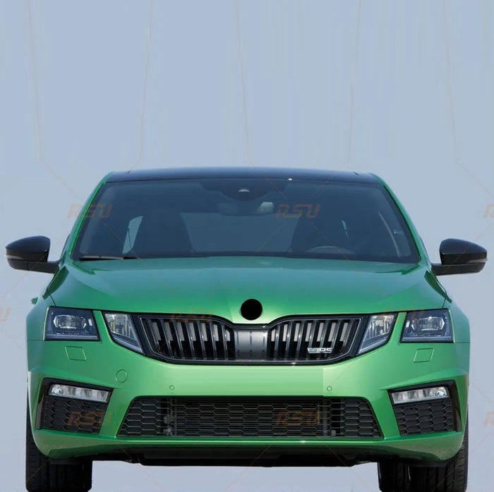 Car Craft Compatible With Skoda Octavia Iii 2017-2019 Rs Vrs Style Front Bumper Show Grill Black CC-7204 - CAR CRAFT INDIA