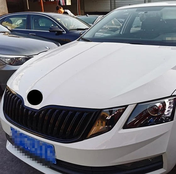 Car Craft Compatible With Skoda Octavia Iii 2017-2019 Rs Vrs Style Front Bumper Show Grill Black CC-7204 - CAR CRAFT INDIA