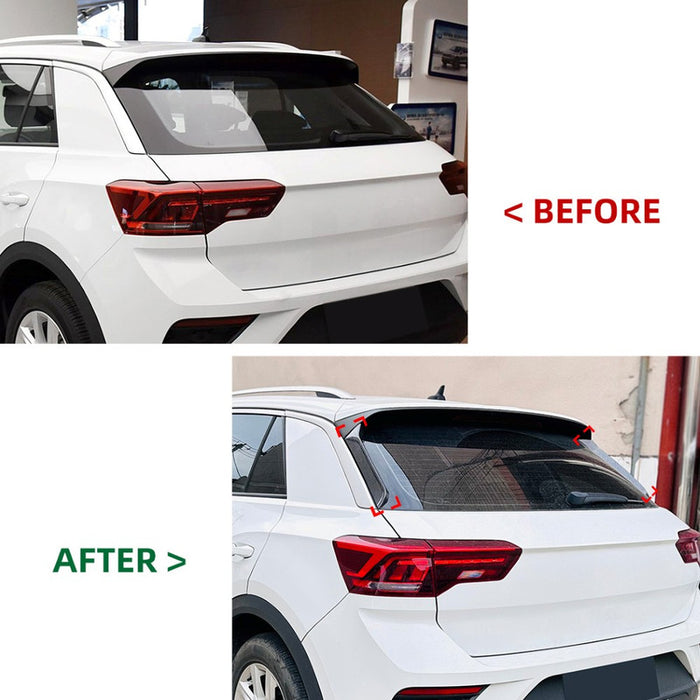 Car Craft Compatible With Volkswagen Vw T-roc 2017+ Rear Side Spoiler Splitter Skirst Zst-839 Gb Black - CAR CRAFT INDIA