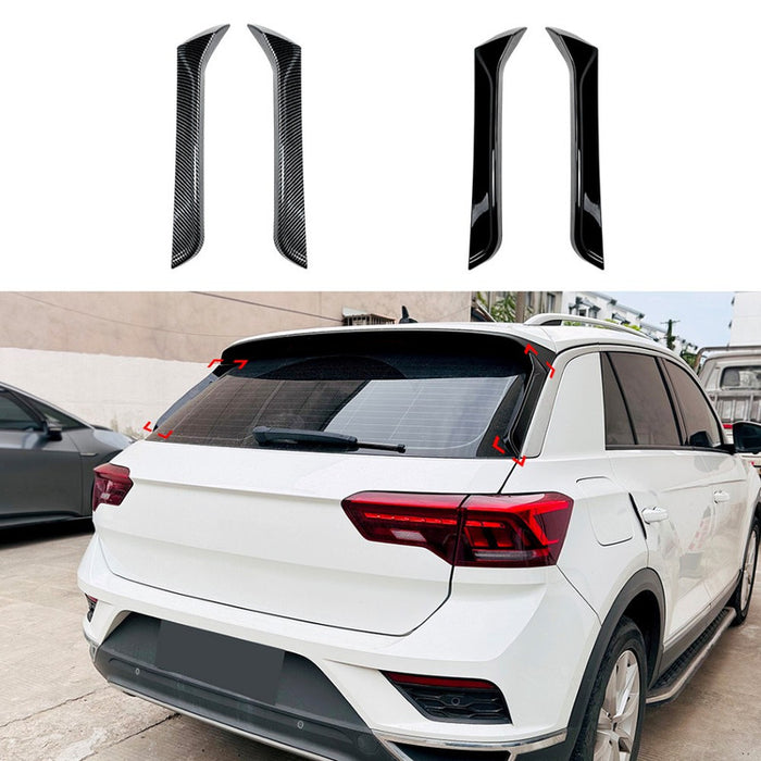 Car Craft Compatible With Volkswagen Vw T-roc 2017+ Rear Side Spoiler Splitter Skirst Zst-839 Gb Black - CAR CRAFT INDIA
