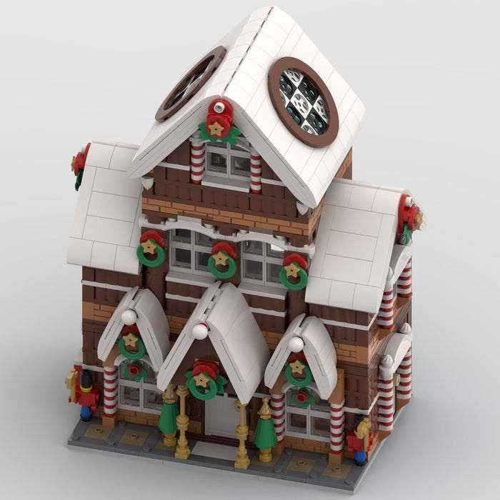 Christmas Snow Gingerbread House Model - LesDiy -