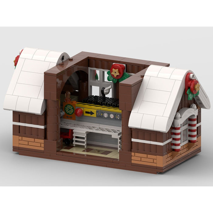 Christmas Snow Gingerbread House Model - LesDiy -