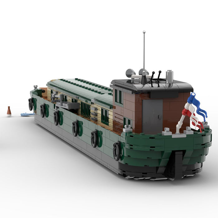 Classic European Canal Houseboat MOC Building Blocks-LesDiy-Building Blocks-