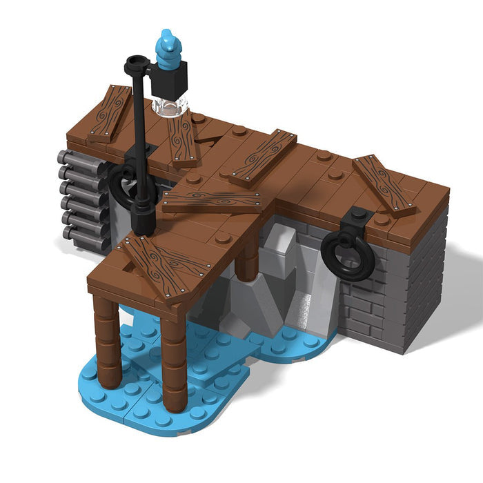 Classic European Canal Houseboat MOC Building Blocks-LesDiy-Building Blocks-