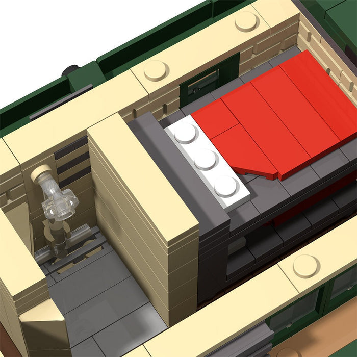 Classic European Canal Houseboat MOC Building Blocks-LesDiy-Building Blocks-