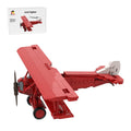 Classic Red Biplane Building Blocks-LesDiy -