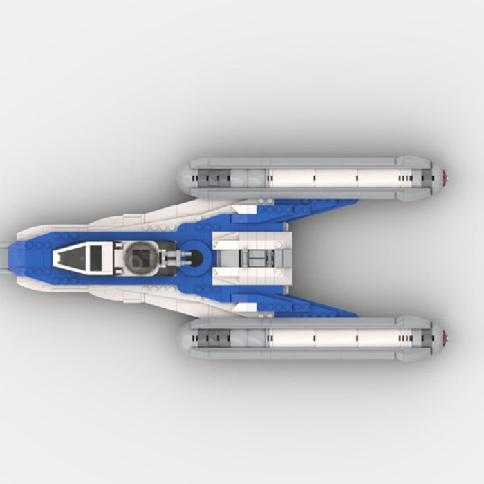Clone BTL - B Y - WING Bomber Building Blocks - LesDiy - Blue
