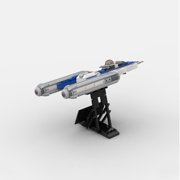 Clone BTL - B Y - WING Bomber Building Blocks - LesDiy - Blue