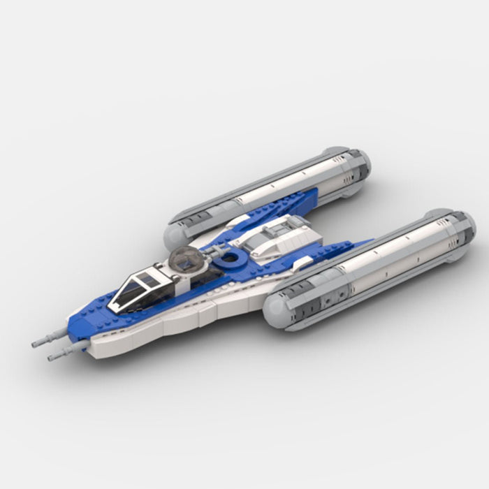 Clone BTL - B Y - WING Bomber Building Blocks - LesDiy - Blue
