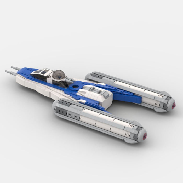 Clone BTL - B Y - WING Bomber Building Blocks - LesDiy - Blue