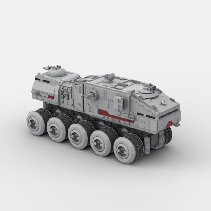 Clone HAV A6 TURBO TANK Building Blocks - LesDiy - Brick Red