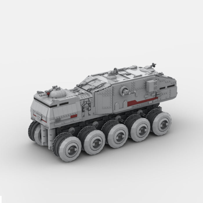 Clone HAV A6 TURBO TANK Building Blocks - LesDiy - Brick Red