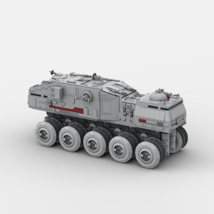 Clone HAV A6 TURBO TANK Building Blocks - LesDiy - Brick Red