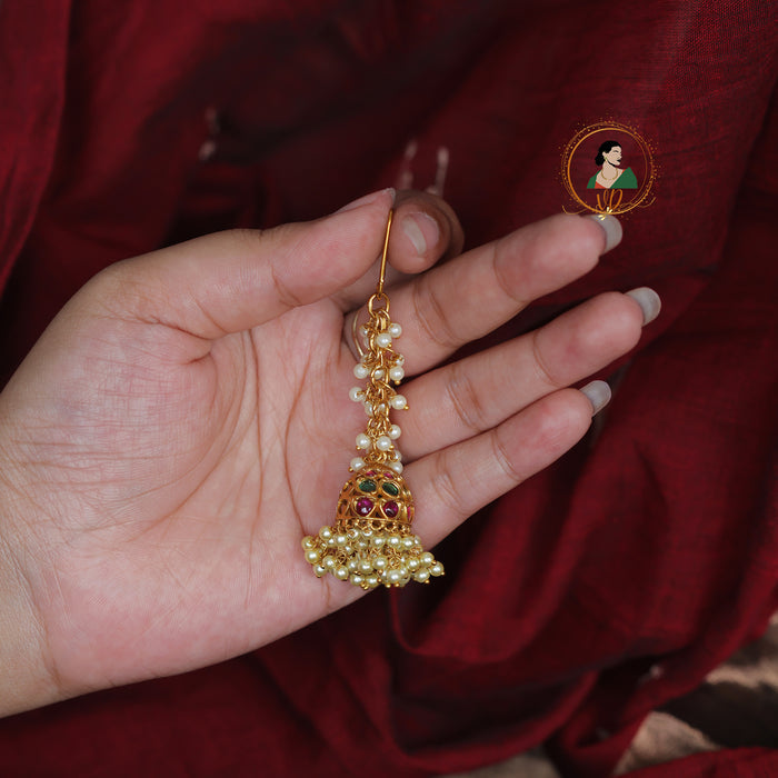 Cluster Pearl Loop Jhumka