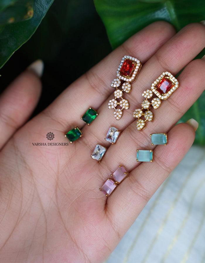 Color Changeable Stone Necklace Set