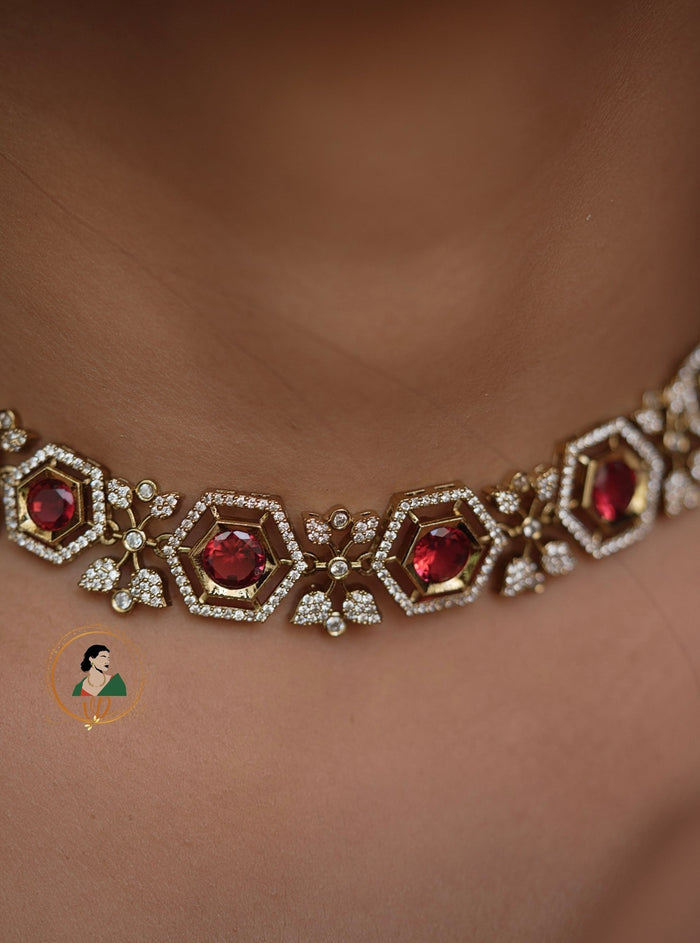 Deep Ruby Anti Tarnish Necklace