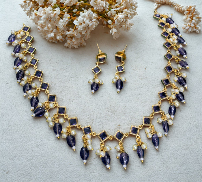Delicate Lavender Stone Necklace