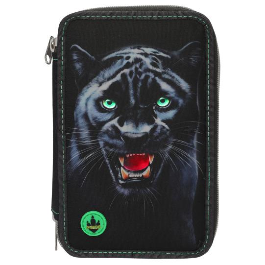 Depesche Adventure World 3-fach Federmäppchen LED Panther