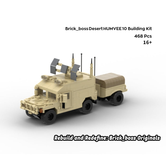 Desert HUMVEE 10 Modern Military Vehicle Building Blocks-LesDiy-Building Blocks-