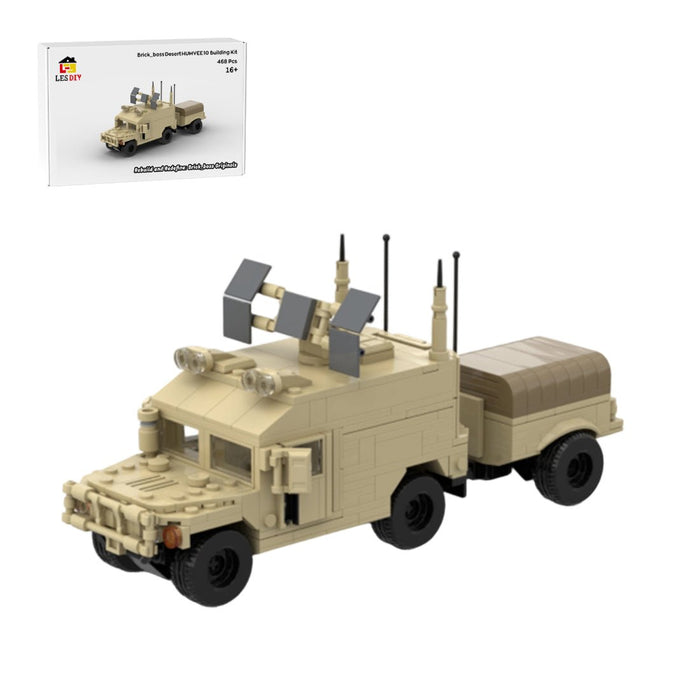 Desert HUMVEE 10 Modern Military Vehicle Building Blocks-LesDiy-Building Blocks-