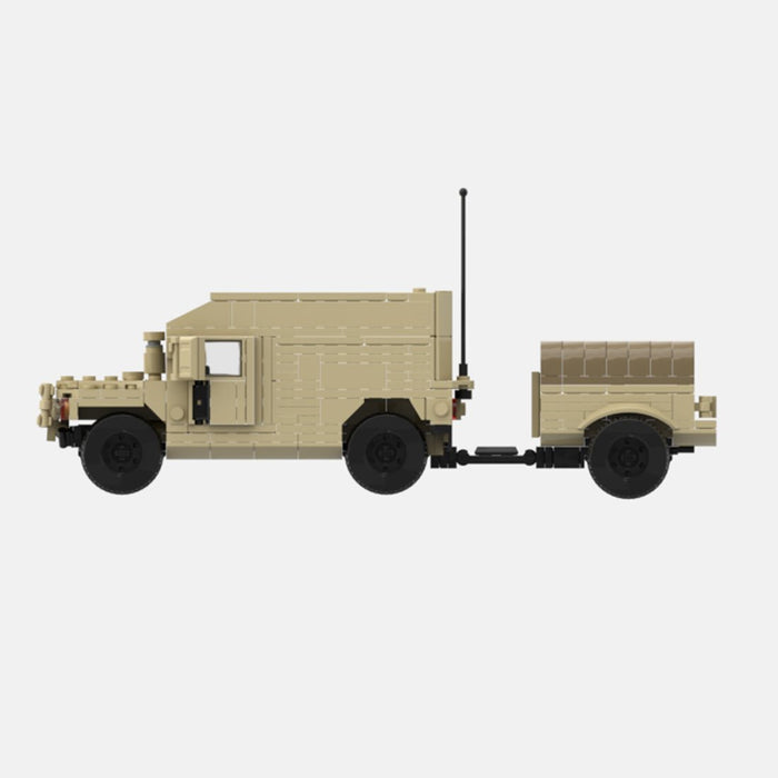Desert HUMVEE 11 Modern Military Vehicle Building Blocks-LesDiy-Building Blocks-