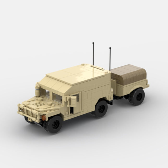 Desert HUMVEE 11 Modern Military Vehicle Building Blocks-LesDiy-Building Blocks-