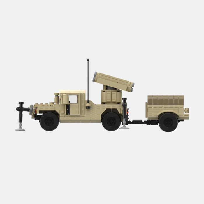 Desert HUMVEE 14 Modern Military Vehicle Building Blocks-LesDiy-Building Blocks-
