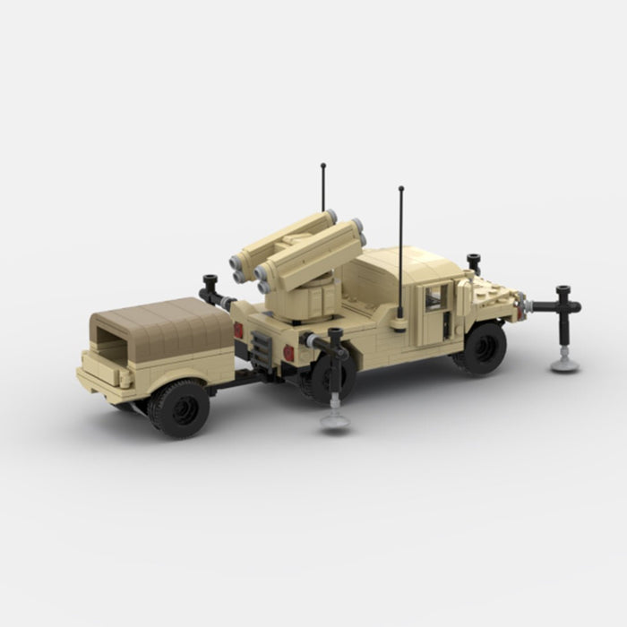Desert HUMVEE 14 Modern Military Vehicle Building Blocks-LesDiy-Building Blocks-