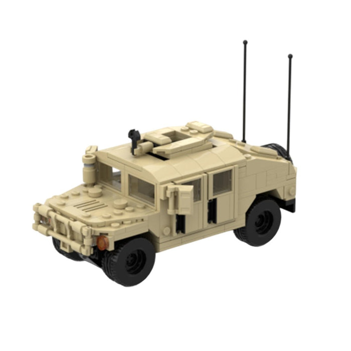 Desert HUMVEE 4 Modern Military Vehicle Building Blocks-LesDiy-Building Blocks-
