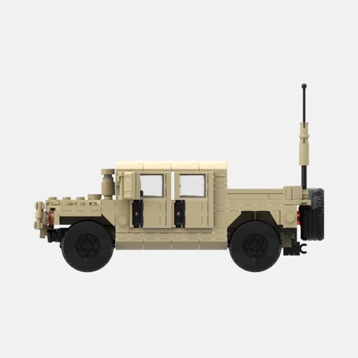 Desert HUMVEE 6 Modern Military Vehicle Building Blocks-LesDiy-Building Blocks-