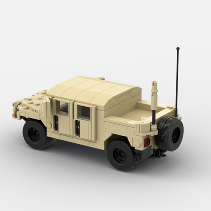 Desert HUMVEE 6 Modern Military Vehicle Building Blocks-LesDiy-Building Blocks-