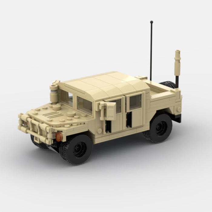 Desert HUMVEE 6 Modern Military Vehicle Building Blocks-LesDiy-Building Blocks-