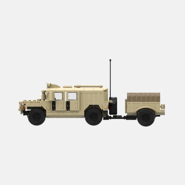Desert HUMVEE 7 Modern Military Vehicle Building Blocks-LesDiy-Building Blocks-