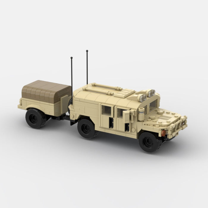 Desert HUMVEE 7 Modern Military Vehicle Building Blocks-LesDiy-Building Blocks-