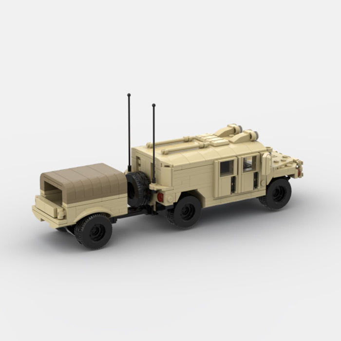 Desert HUMVEE 7 Modern Military Vehicle Building Blocks-LesDiy-Building Blocks-