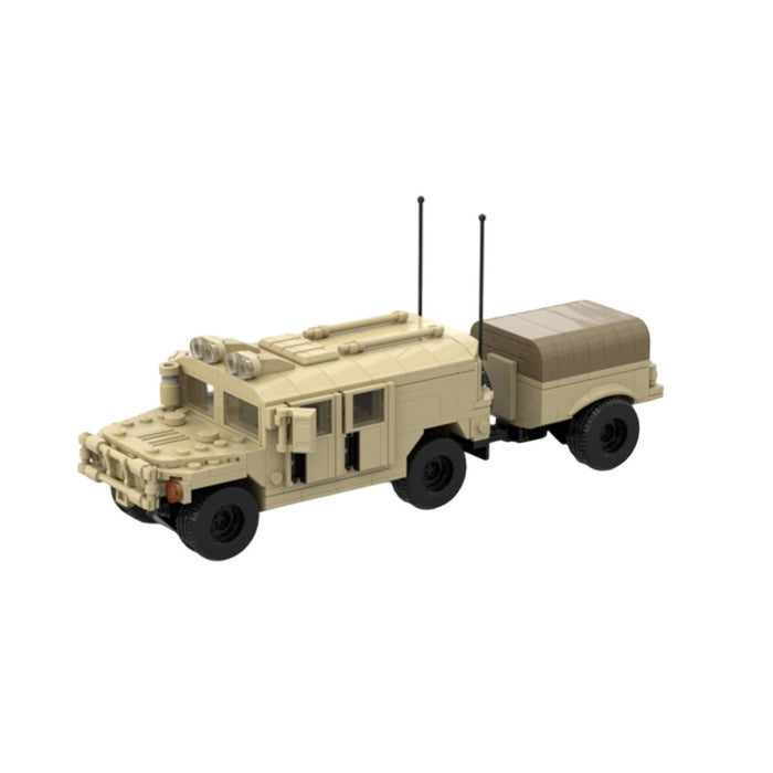 Desert HUMVEE 7 Modern Military Vehicle Building Blocks-LesDiy-Building Blocks-