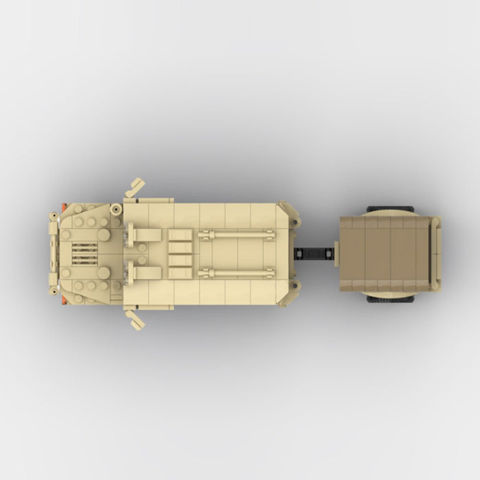 Desert HUMVEE 8 Modern Military Vehicle Building Blocks-LesDiy-Building Blocks-
