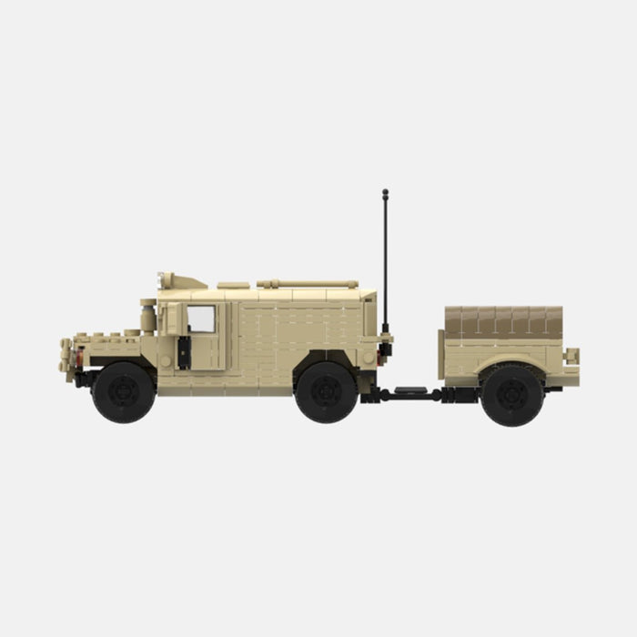 Desert HUMVEE 8 Modern Military Vehicle Building Blocks-LesDiy-Building Blocks-