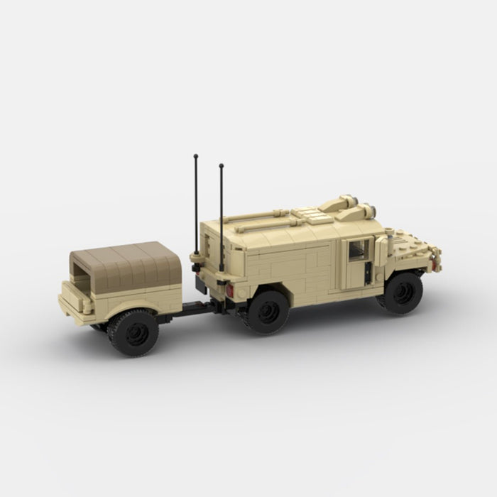 Desert HUMVEE 8 Modern Military Vehicle Building Blocks-LesDiy-Building Blocks-