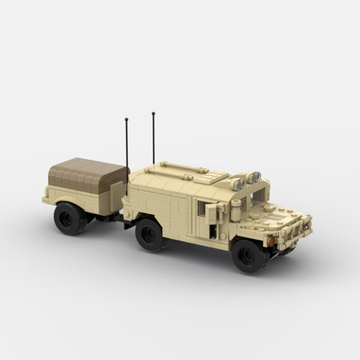 Desert HUMVEE 8 Modern Military Vehicle Building Blocks-LesDiy-Building Blocks-