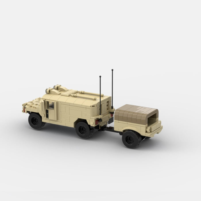 Desert HUMVEE 8 Modern Military Vehicle Building Blocks-LesDiy-Building Blocks-