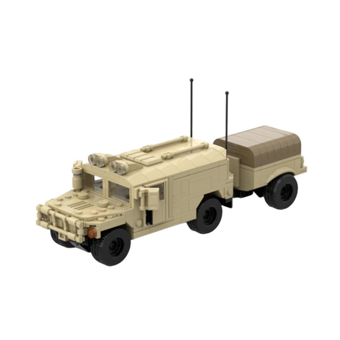 Desert HUMVEE 8 Modern Military Vehicle Building Blocks-LesDiy-Building Blocks-