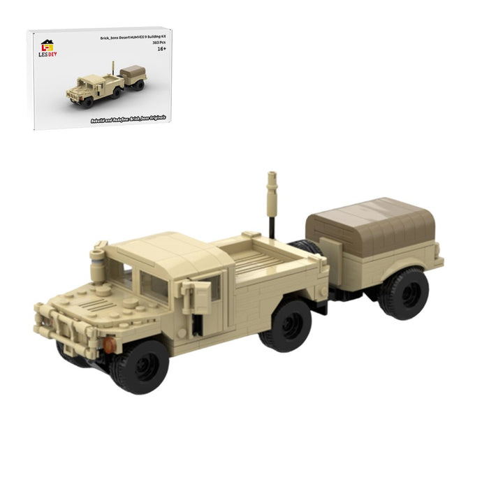 Desert HUMVEE 9 Modern Military Vehicle Building Blocks-LesDiy-Building Blocks-