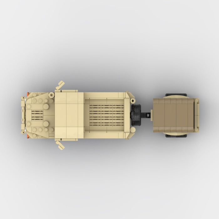 Desert HUMVEE 9 Modern Military Vehicle Building Blocks-LesDiy-Building Blocks-